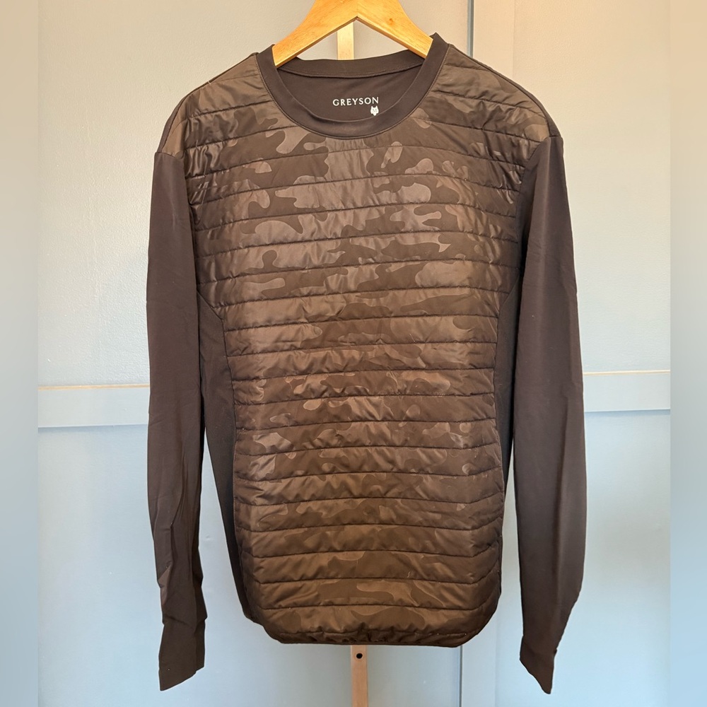Greyson Shadow Camo Hybrid Crewneck Sweatshirt